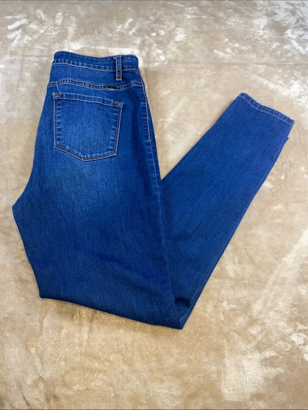 KanCan Women's Skinny Jeans in Deep Blue Wash